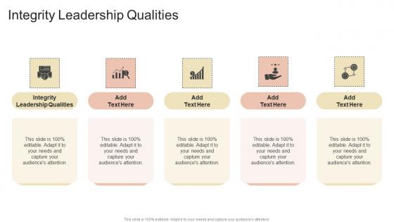 Integrity Leadership Qualities In Powerpoint And Google Slides Cpb
