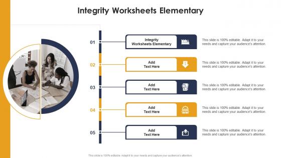 Integrity Worksheets Elementary In Powerpoint And Google Slides Cpb