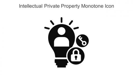 Intellectual Private Property Monotone Icon In Powerpoint Pptx Png And Editable Eps Format