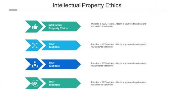 Intellectual property ethics ppt powerpoint presentation portfolio diagrams cpb
