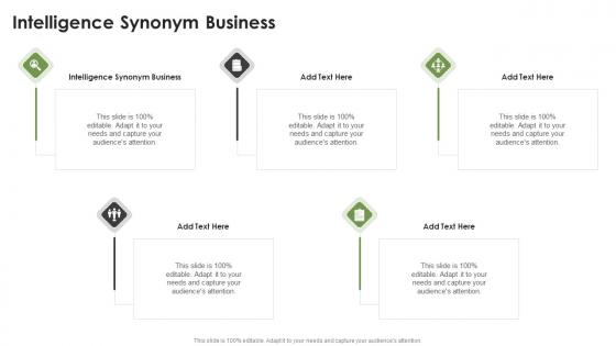 Intelligence Synonym Business In Powerpoint And Google Slides Cpb