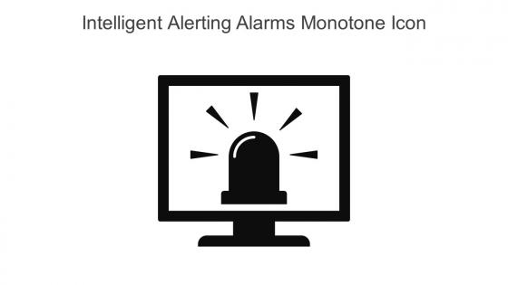 Intelligent Alerting Alarms Monotone Icon In Powerpoint Pptx Png And Editable Eps Format