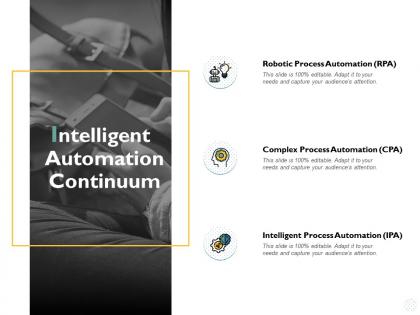 Intelligent automation continuum process ppt powerpoint presentation diagram lists