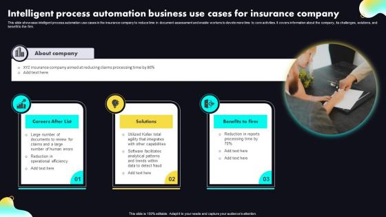 Intelligent Process Automation Business Use Cases For Insurance Company