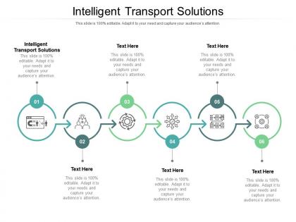 Intelligent transport solutions ppt powerpoint presentation outline influencers cpb