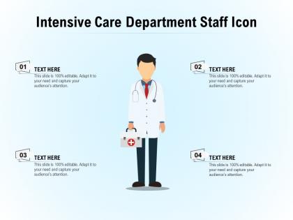 Intensive care department staff icon