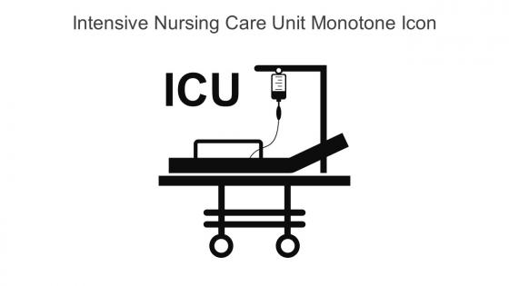 Intensive Nursing Care Unit Monotone Icon In Powerpoint Pptx Png And Editable Eps Format