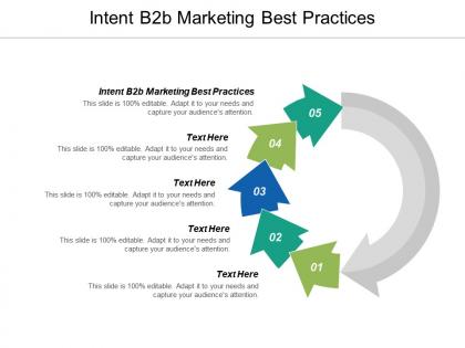 Intent b2b marketing best practices ppt powerpoint presentation summary design ideas cpb