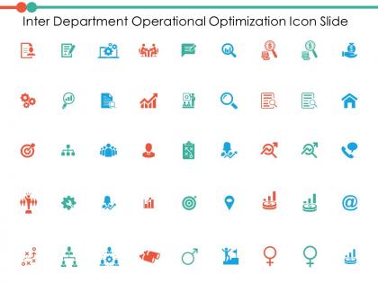 Inter department operational optimization icon slide ppt powerpoint presentation file show
