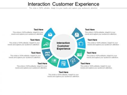 Interaction customer experience ppt powerpoint presentation icon graphic cpb