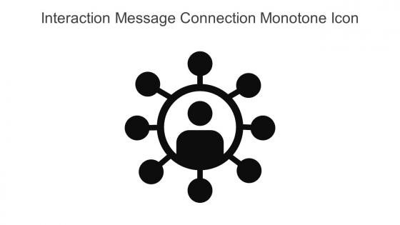 Interaction Message Connection Monotone Icon In Powerpoint Pptx Png And Editable Eps Format
