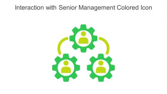 Interaction With Senior Management Colored Icon In Powerpoint Pptx Png And Editable Eps Format