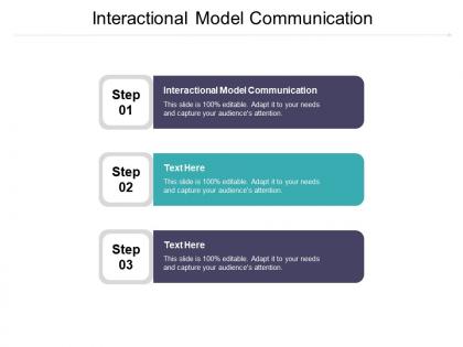 Interactional model communication ppt powerpoint presentation gallery inspiration cpb