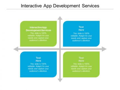 Interactive app development services ppt powerpoint presentation file elements cpb