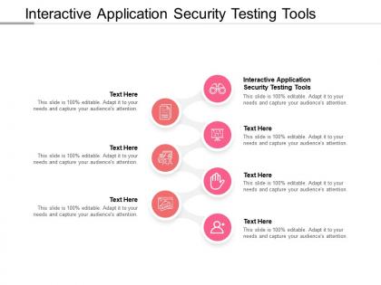 Interactive application security testing tools ppt powerpoint presentation model display cpb
