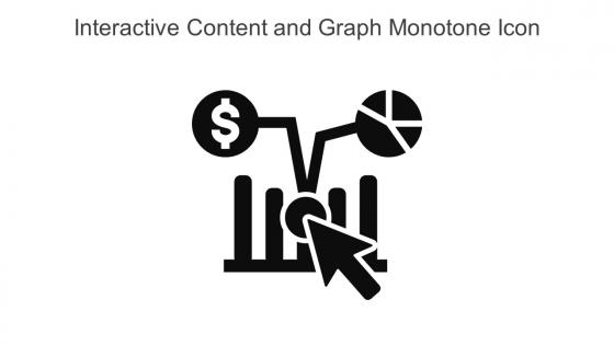Interactive Content And Graph Monotone Icon In Powerpoint Pptx Png And Editable Eps Format