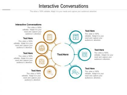 Interactive conversations ppt powerpoint presentation icon background cpb