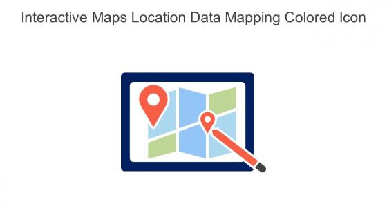 Interactive Maps Location Data Mapping Colored Icon In Powerpoint Pptx Png And Editable Eps Format