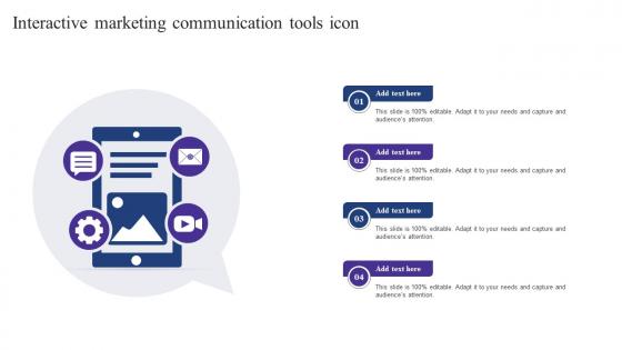 Interactive Marketing Communication Tools Icon
