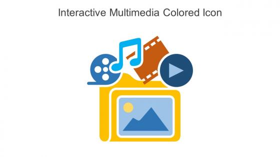 Interactive Multimedia Colored Icon In Powerpoint Pptx Png And Editable Eps Format