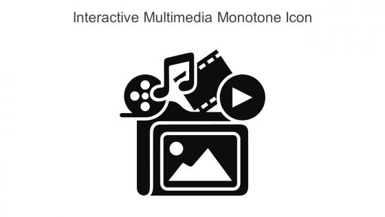 Interactive Multimedia Monotone Icon In Powerpoint Pptx Png And Editable Eps Format