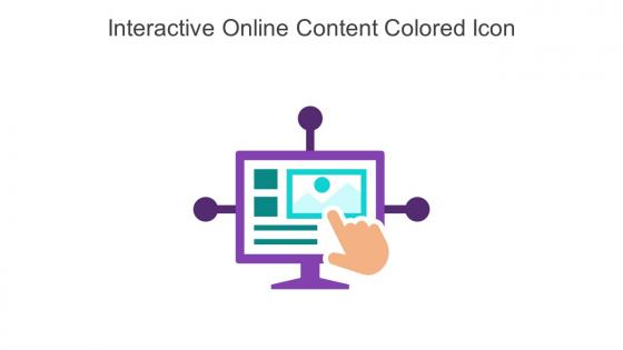 Interactive Online Content Colored Icon In Powerpoint Pptx Png And Editable Eps Format