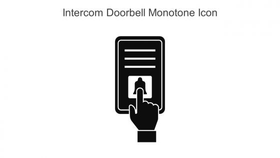 Intercom Doorbell Monotone Icon In Powerpoint Pptx Png And Editable Eps Format