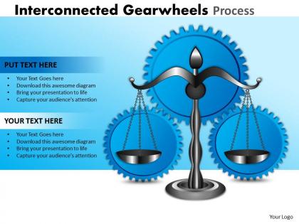 Interconnected gearwheels process 27