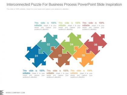 Interconnected puzzle for business powerpoint slide inspiration