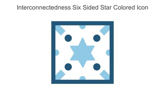 Interconnectedness Six Sided Star Colored Icon In Powerpoint Pptx Png And Editable Eps Format