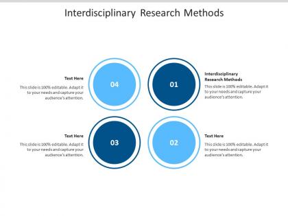 Interdisciplinary research methods ppt powerpoint presentation styles maker cpb