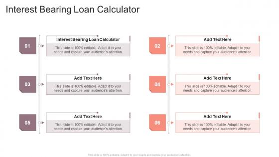 Interest Bearing Loan Calculator In Powerpoint And Google Slides Cpb