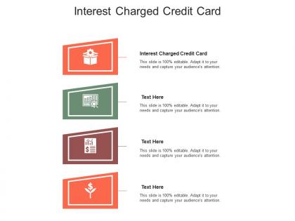 Interest charged credit card ppt powerpoint presentation summary format ideas cpb