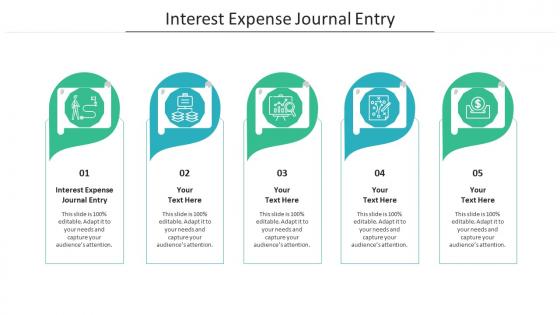 Interest expense journal entry ppt powerpoint presentation icon cpb