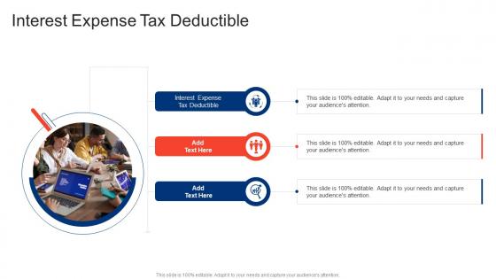 Interest Expense Tax Deductible In Powerpoint And Google Slides Cpb