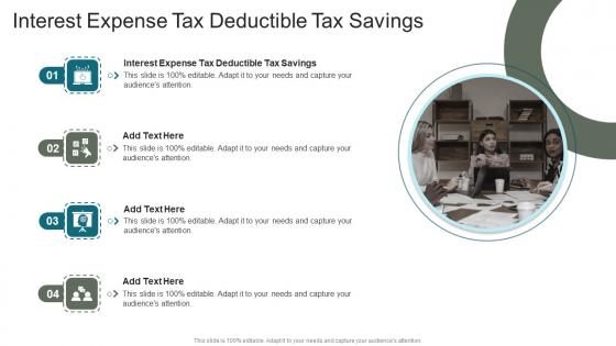 Interest Expense Tax Deductible Tax Savings In Powerpoint And Google Slides Cpb