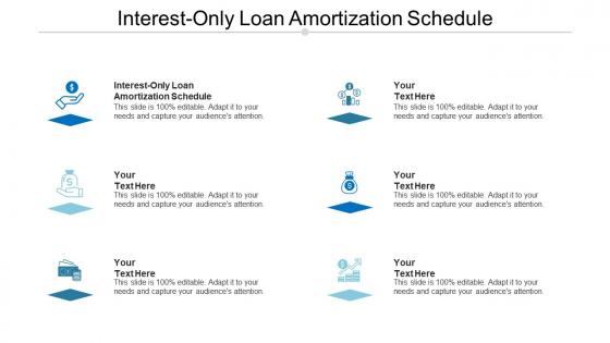 Interest only loan amortization schedule ppt powerpoint presentation portfolio visual aids cpb