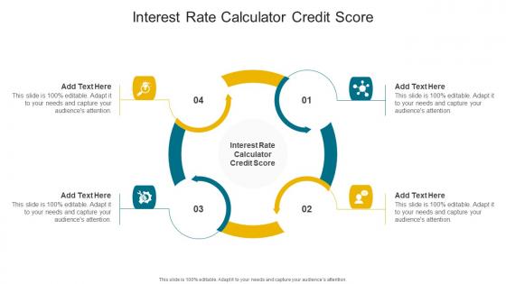 Interest Rate Calculator Credit Score In Powerpoint And Google Slides Cpb