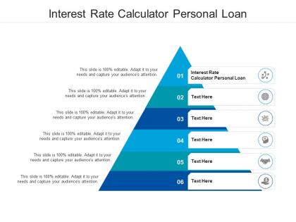 Interest rate calculator personal loan ppt powerpoint presentation icon show cpb