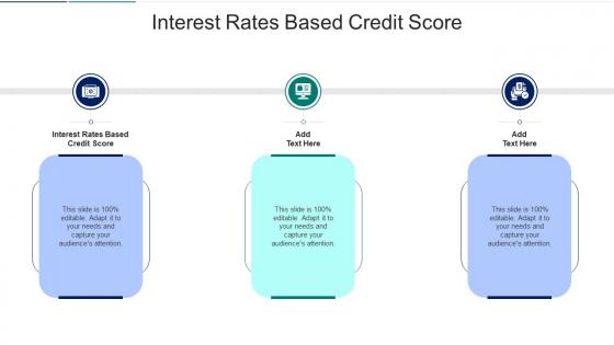 Interest Rates Based Credit Score In Powerpoint And Google Slides Cpb