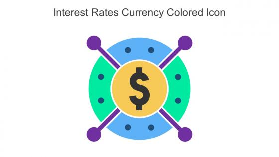 Interest Rates Currency Colored Icon In Powerpoint Pptx Png And Editable Eps Format