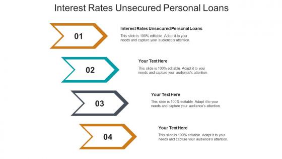 Interest rates unsecured personal loans ppt powerpoint presentation outline example cpb