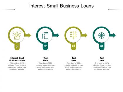Interest small business loans ppt powerpoint presentation gallery clipart images cpb