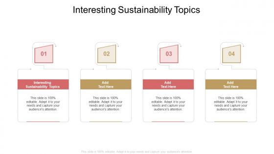Interesting Sustainability Topics In Powerpoint And Google Slides Cpb