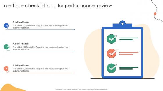 Interface Checklist Icon For Performance Review