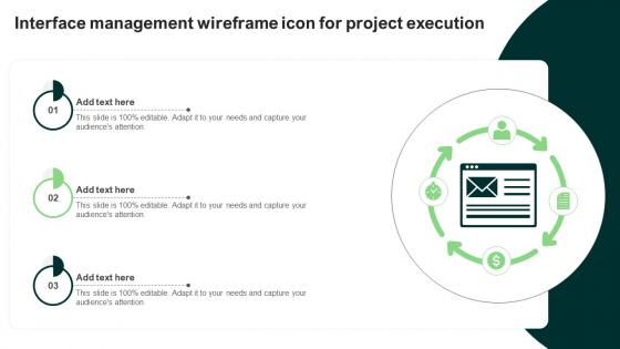 Interface Management Wireframe Icon For Project Execution