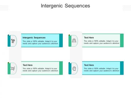 Intergenic sequences ppt powerpoint presentation visual aids diagrams cpb