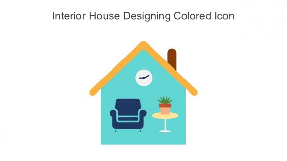Interior House Designing Colored Icon In Powerpoint Pptx Png And Editable Eps Format