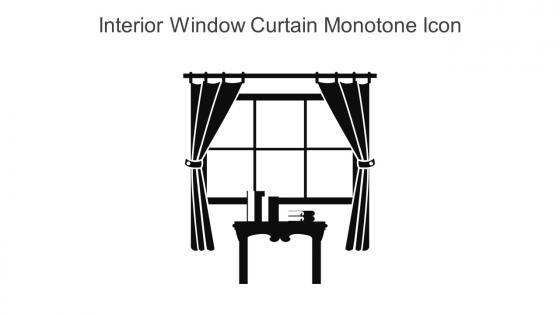 Interior Window Curtain Monotone Icon In Powerpoint Pptx Png And Editable Eps Format