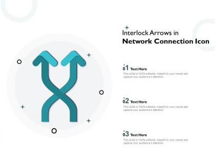 Interlock arrows in network connection icon